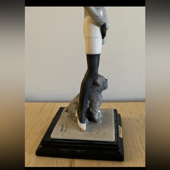 Vintage Argentina Figure Capodimonte Lady with Dog by M. Salvestrini 1988 - Picture 12 of 14